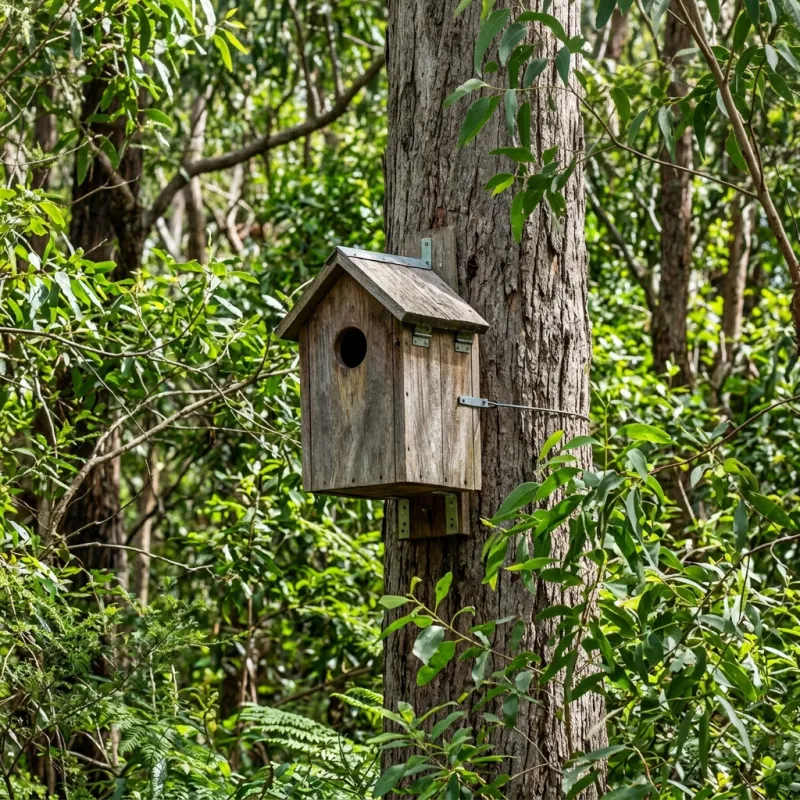 Animal nesting box installed as a humane alternative to a Moonee Ponds roof cavity